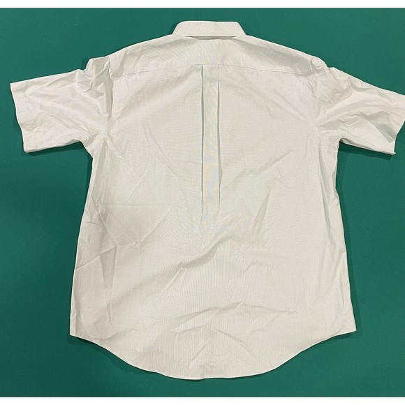 NWT ROUNDTREE & YORKE GOLD LABEL MEDIUM SHORT SLEEVE NON-IRON DRESS SHIRT - Picture 2 of 3